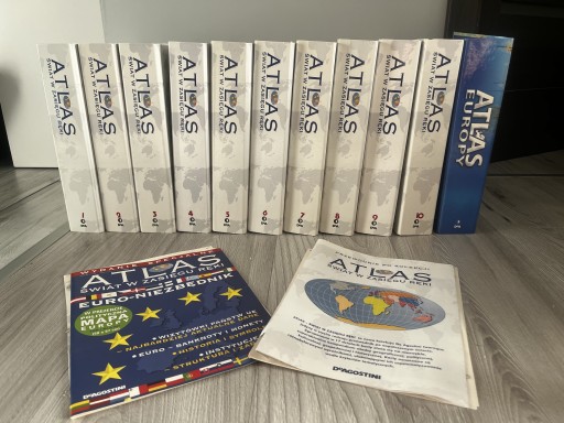 Zdjęcie oferty: Komplet Atlas Świat w zasięgu ręki- DeAgostini