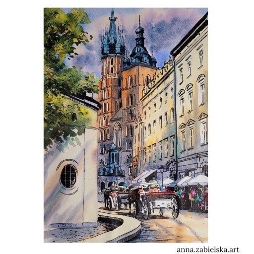 Zdjęcie oferty: Pejzaż miejski ( nr 33) 24x33 cm z certyfikatem 