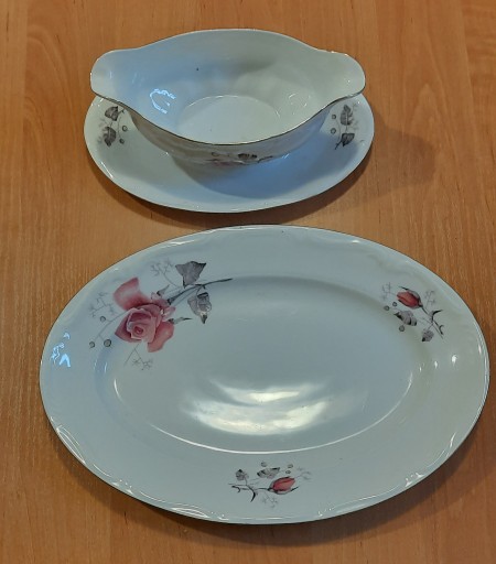 Zdjęcie oferty: Półmisek i sosjerka Porcelana Bogucice