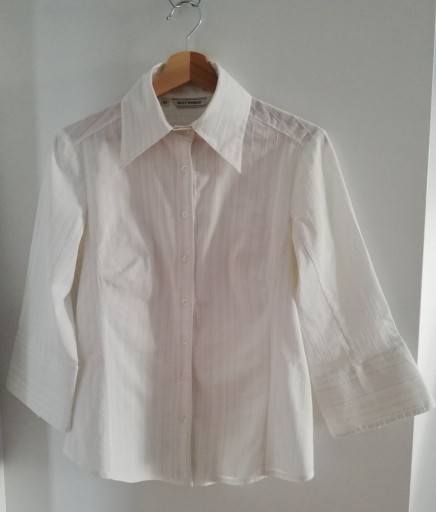 Zdjęcie oferty: Koszula damska biała bluzka z kołnierzykiem 42