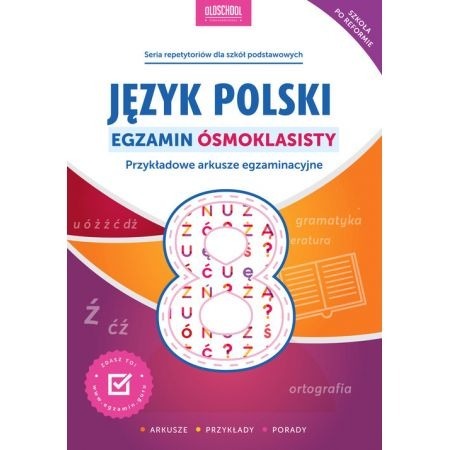 Zdjęcie oferty: Język polski Egzamin ósmoklasisty. Przykładowe ark