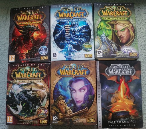 Zdjęcie oferty: Warcraft gry na PC 5czesci+Książka 