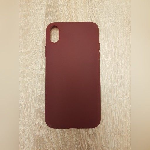 Zdjęcie oferty: iPhone XR case etui obudowa czerwony bordowy!
