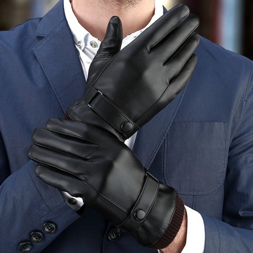 Zdjęcie oferty: Rękawiczki męskie czarne zimowe rękawiczki utrzymu