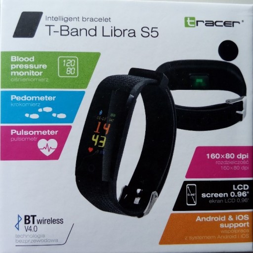 Zdjęcie oferty: Smart band opaska sportowa Tracker Libra S5