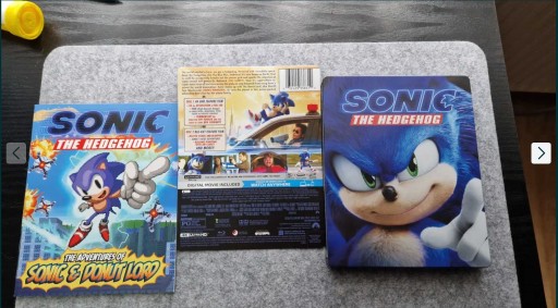 Zdjęcie oferty: blu ray sonic the hedgehog 4k steelbook  komiks