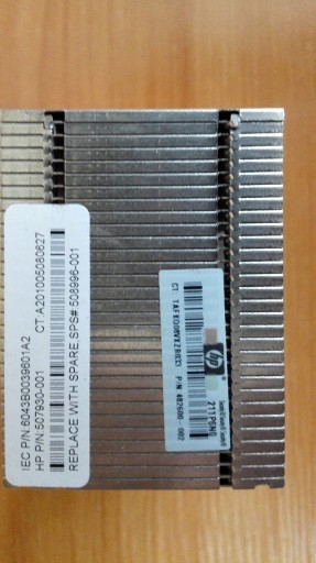 Zdjęcie oferty: Radiator HP DL370/ML370 G6 507930-001 508996-001