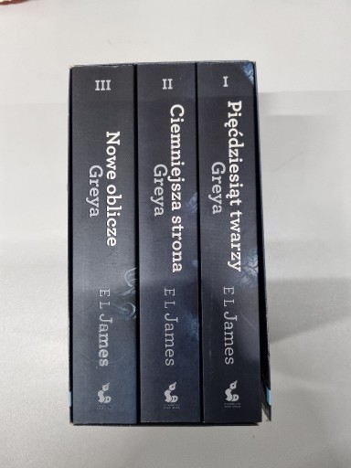 Zdjęcie oferty: Pakiet Pięćdziesiąt twarzy Greya 3 tomy trylogia