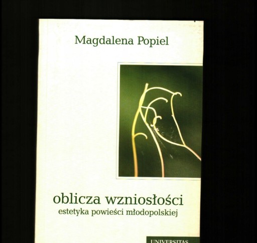 Zdjęcie oferty: Oblicza wzniosłości. Estetyka pow.młodopolskiej