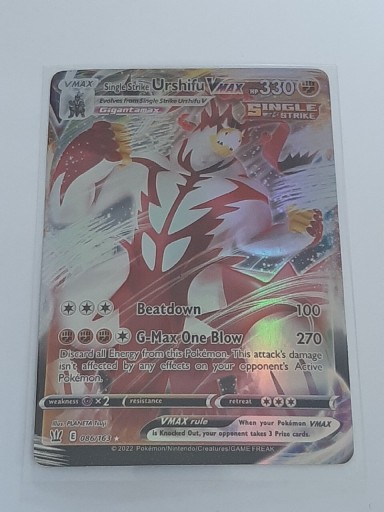 Zdjęcie oferty: Karta Pokemon Single Strike Urshifu V Max