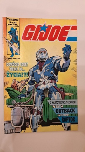Zdjęcie oferty: Komiks G.I.JOE 5/93 - nr 5 z 1993 r.