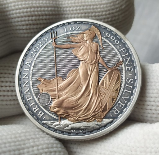 Zdjęcie oferty: Moneta srebrna Britannia 1oz 2023 rose gold