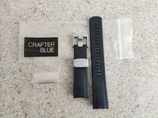 Zdjęcie oferty: Pasek Crafter Blue do Seiko Samurai Black/Blue