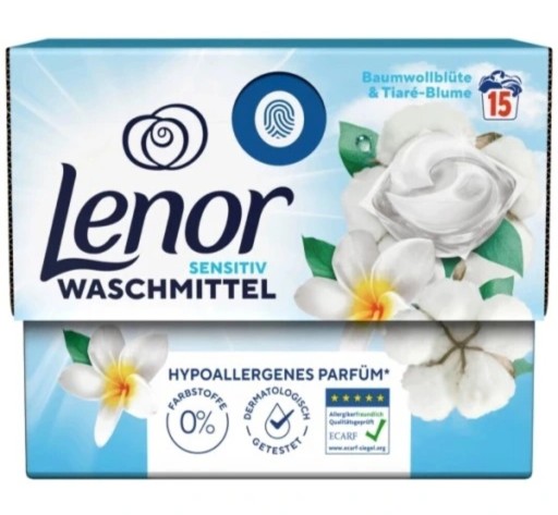 Zdjęcie oferty: Kapsułki do prania Lenor Sensitive 15p z Niemiec