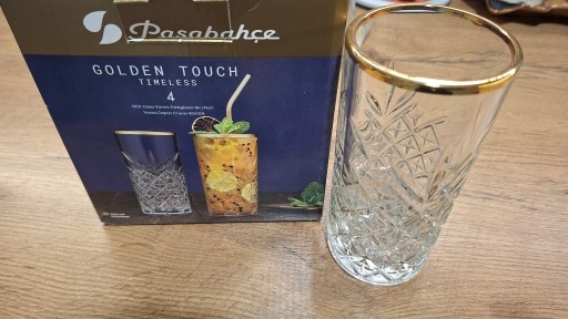 Zdjęcie oferty: Pasabahce Golden Touch Timeless – zestaw 4 szklanek (nowe)