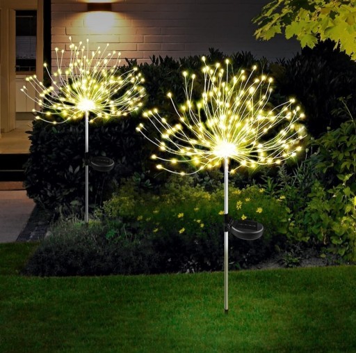 Zdjęcie oferty: Lampa solarna ogrodowa 95cm 200led dmuchawce 