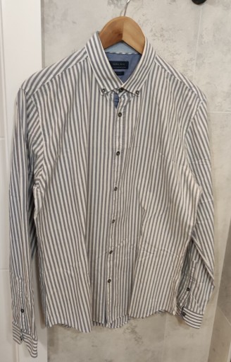 Zdjęcie oferty: Koszula męska Zara slim fit paski bawełna s M  176