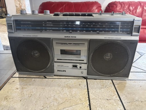 Zdjęcie oferty: Philips D8444 – Boombox Retro Stereo Radio + Kasetofon