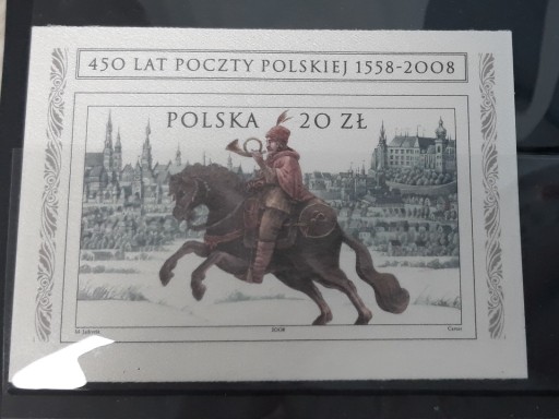 Zdjęcie oferty: Znaczki czyste Polska 2008r Mi.bl 182, Poczta Pols