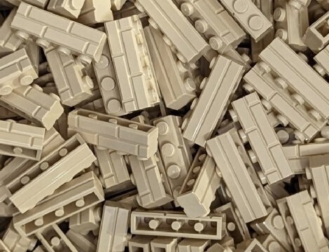 Zdjęcie oferty: LEGO 15533 cegła tanowa 1x4 100 sztuk cegiełka