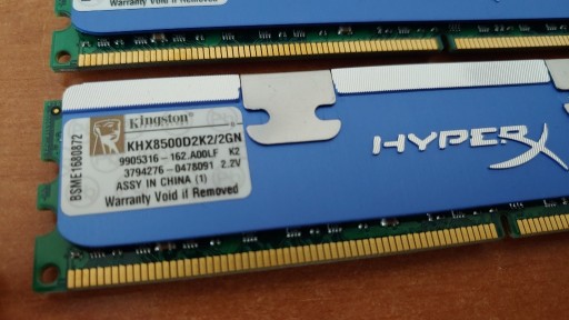 Zdjęcie oferty: Kingston HyperX DDR2 2GB Dual Channel - zestaw