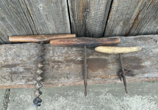 Zdjęcie oferty: Stare narzędzie ręczne wiertła stolarskie 3sztuki
