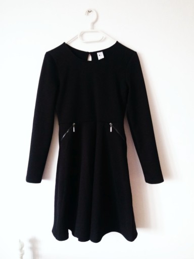 Zdjęcie oferty: NOWA czarna sukienka C&A z długim rękawem 164 S