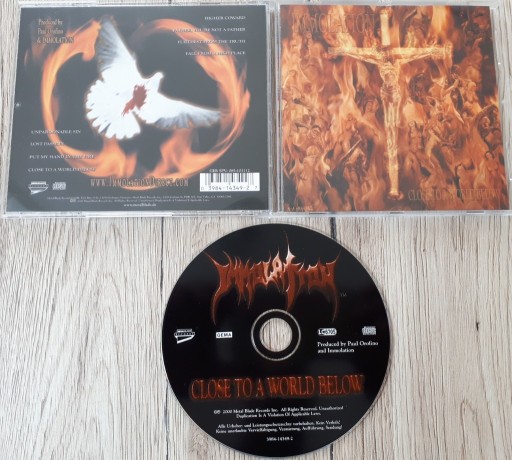 Zdjęcie oferty: Immolation Close to a World Below CD 2000