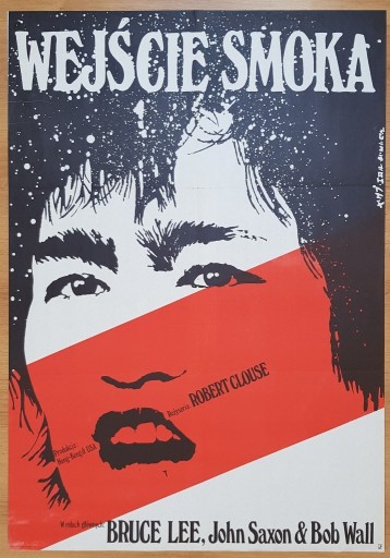 Zdjęcie oferty: WEJŚCIE SMOKA, plakat ORYGINAŁ 1981 Erol Bruce Lee