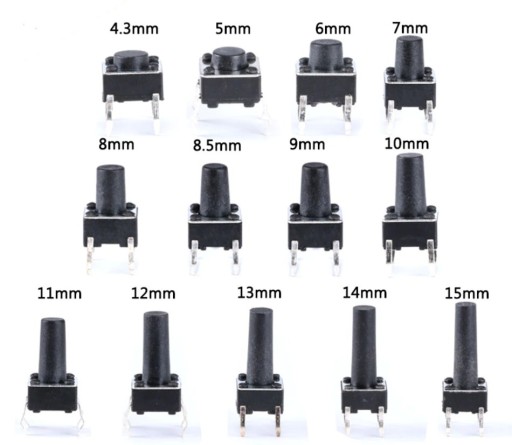 Zdjęcie oferty: Przycisk Tact Switch 6x6mm wysokość 9mm_5 szt