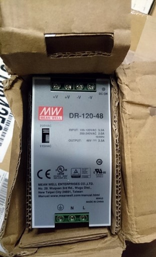 Zdjęcie oferty: MeanWell DR-120-48 Zasilacz na szynę DIN