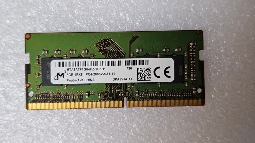 Zdjęcie oferty: Pamięć RAM DDR4 Micron 8GB MTA8ATF1G64HZ-2G6H1