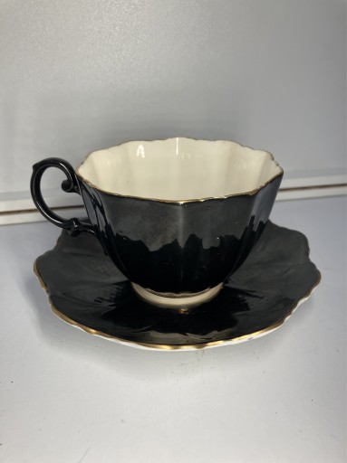 Zdjęcie oferty: filiżanka czarna PARGON Queen Mary porcelana stara