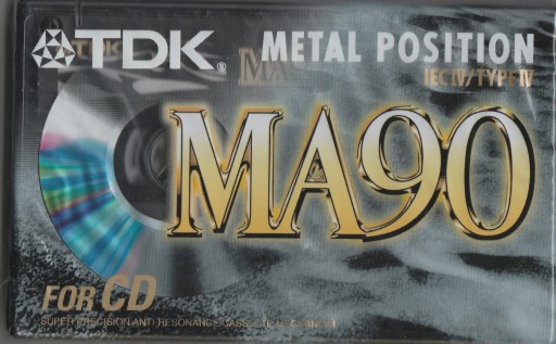 Zdjęcie oferty: TDK MA90 Metal Position Type IV Kaseta Folia