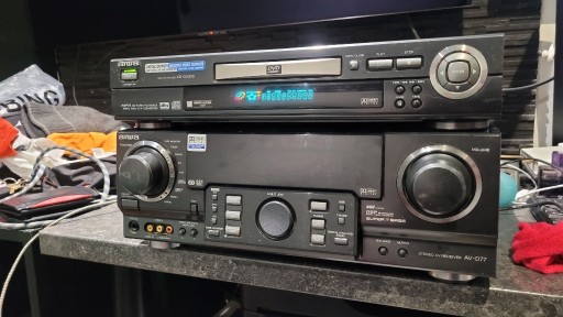 Zdjęcie oferty: Amplituner AIVA AV-D77 + odtwarzacz DVD AIVA