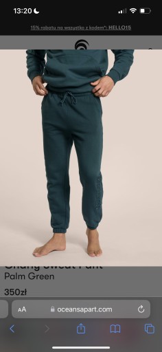 Zdjęcie oferty: CharlySweatPantPalmGreen oceans apart XXL unisex