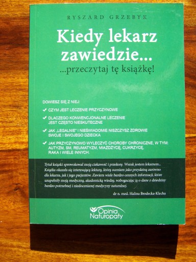 Zdjęcie oferty: Kiedy lekarz zawiedzie Ryszard Grzebyk