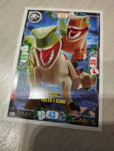 Zdjęcie oferty: Karta LEGO Jurassic World seria 3 - nr 113