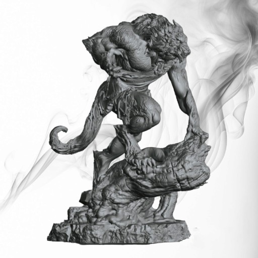 Zdjęcie oferty: Figurka druk 3D żywica " Werewolf Fantasy " - 10cm