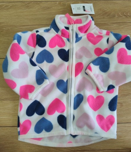 Zdjęcie oferty: różowa bluza w serca Cool Club 74cm dziewczynka
