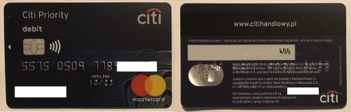 Zdjęcie oferty: CITI    PRIORITY  - karta kolekcjonerska   