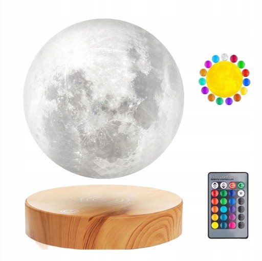Zdjęcie oferty: Lewitujący księżyc lampka nocna lampa RGB