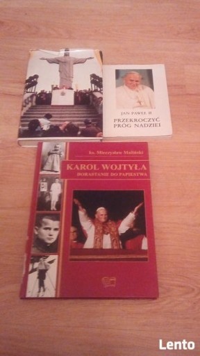 Zdjęcie oferty: Sprzedam zestaw 3 książek o Papieżu Janie Pawle II