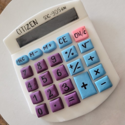 Zdjęcie oferty: Kalkulator figurka na tort ,ksiegowej nauczyciela