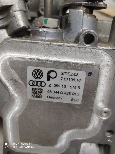 Zdjęcie oferty: EGR chłodniczka Audi A6 