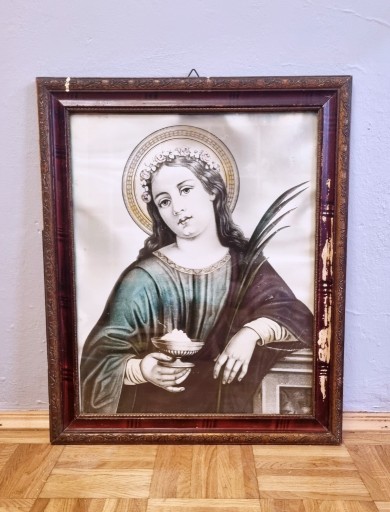 Zdjęcie oferty: Stary obraz Świętej Agaty z Katanii