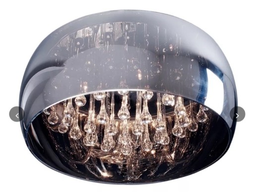 Zdjęcie oferty: Lustrzana lampa podłogowa z kryształkami Glamour 