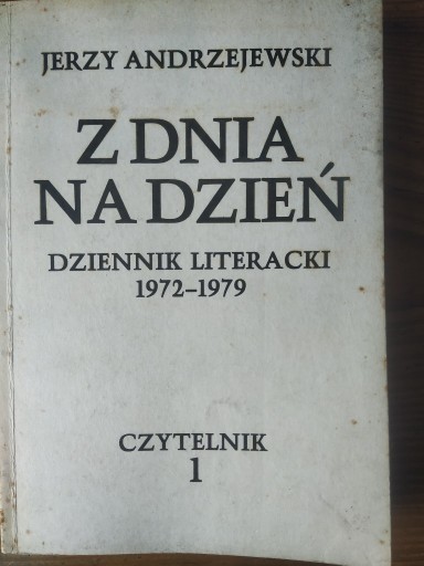 Zdjęcie oferty: Jerzy Andrzejewski Z dnia na dzień tom 1