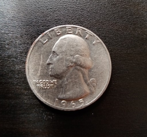 Zdjęcie oferty: Moneta 1/4 Dolara - 1965 rok