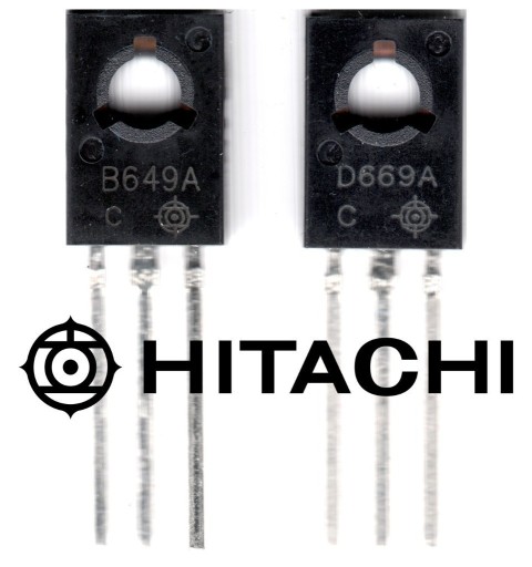 Zdjęcie oferty: 2SD669A  / 2SB649A Drivery Audio, nowe. Hitachi